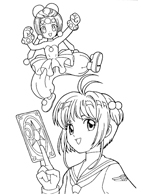 Cardcaptor Sakura Coloring Page